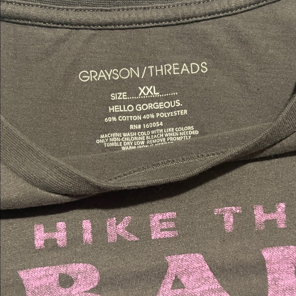 Grayson Threads grey Tee with Pink and Yellow Graphic - Picture 3 of 3
